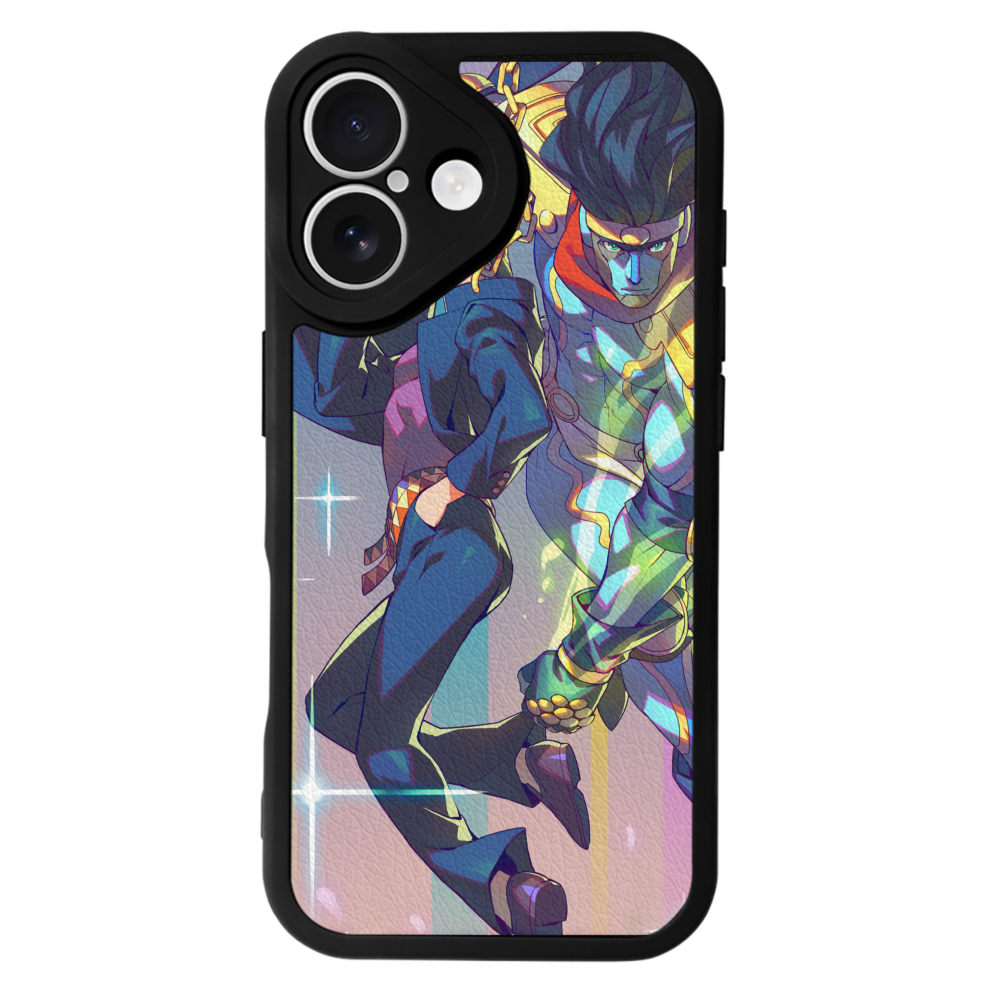 （画像用） ジョジョの奇妙な冒険 JoJo's Bizarre Adventure 【iPhone 16シリーズ対応】シリコンスマホケース（レザー調） 材質：シリコン
